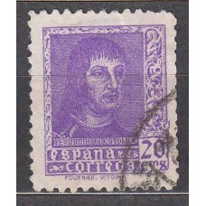 España Sueltos 1938 Edifil 842 Fernando el Católico usado