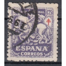 España Sueltos 1945 Edifil 995 usado Pro tuberculosos