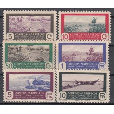 Marruecos Correo 1951 Edifil 330/35 ** Mnh