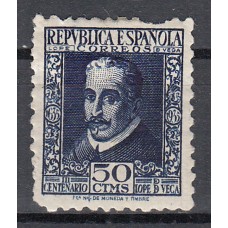 España Sueltos 1935 Edifil 692 Lope de Vega * Mh Defecto