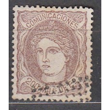 España Clásicos 1870 Edifil 109 Usado - Matasellos Rombo de Puntos
