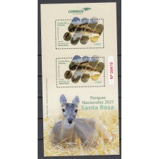 Costa Rica Hojas Yvert 87 ** Mnh Parques Nacionales - Fauna