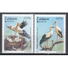 Lituania - Correo Yvert 1131/32 ** Mnh Fauna - Aves