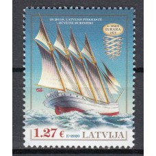 Letonia Correo 2020 Yvert 1075 ** Mnh Barcos