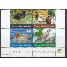 Herceg Bosna - Correo Yvert 192/195 ** Mnh Fauna aves