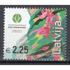 Letonia Correo 2020 Yvert 1082 ** Mnh Flores