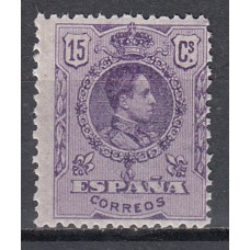 España Variedades 1909 Edifil 270a ** Mnh  color lila