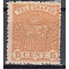 España Telégrafos 1901 Edifil 33 * Mh