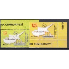 Chipre Turco Correo Yvert 819/20 ** Mnh Europa 2020