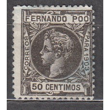 Fernando Poo Sueltos 1903 Edifil 128 Usado