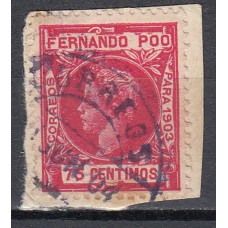 Fernando Poo Sueltos 1903 Edifil 129 usado