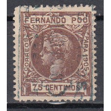 Fernando Poo Sueltos 1905 Edifil 145 Usado