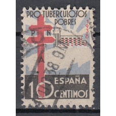 España Estado Español 1938 Edifil 866 usado  Normal Pro-tuberculosos