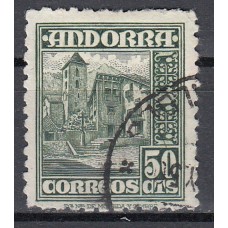 Andorra Española Sueltos 1948 Edifil 51 usado