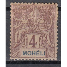 Moheli Correo Yvert 3 * Mh