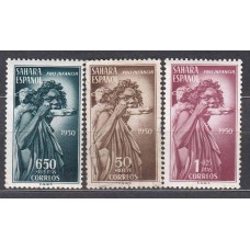 Sahara Correo 1950 Edifil 83/85 usado