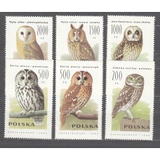 Polonia Correo 1990 Yvert 3099/3104 ** Mnh Fauna - Lechuzas