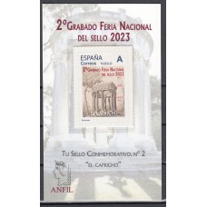 España II Centenario  Grabados Commemorativos 2 ** Mnh El Capricho - 2º Feria Nacional del sello 2023 Tu sello - Con certificado y sello personalizado