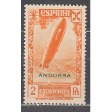 Andorra Española Sueltos Beneficencia Edifil 6 (*) Mng