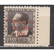 Locales Patrióticos Santa Cruz de Tenerife 1937 Edifil 40 ** Mnh