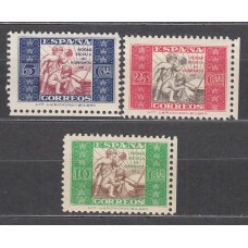 España Beneficencia 1937 Edifil 9/11 ** Mnh