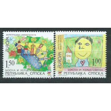 República Serbia (de Bosnia) - Correo Yvert 343/4 ** Mnh Integración