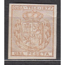 Cuba Sueltos Telegrafos Edifil 39s ** Mnh