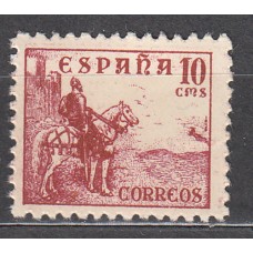 España Variedades 1940 Edifil 917ic ** Mnh Calcado al reverso