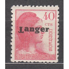 Tanger Variedades 1939 Edifil 120hea ** Mnh T de Tanger Invertida
