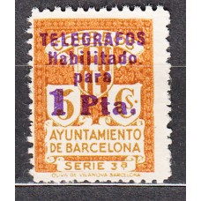 Barcelona Telegrafos 1934 Edifil 7 (*) Mng