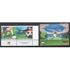 República Serbia (de Bosnia) - Correo Yvert 348/9+H.15 ** Mnh Deportes fútbol