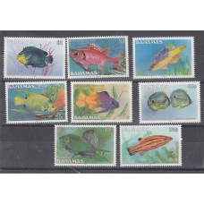 Bahamas - Correo 1990 Yvert 713/20 ** Mnh Peces animales