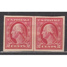 Estados Unidos Correo 1912-15 Yvert 183a * Mh Pareja sin dentar