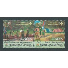 República Serbia (de Bosnia) - Correo Yvert 362/3 ** Mnh Scoutismo