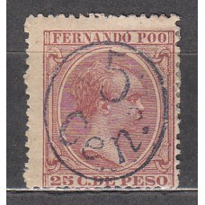 Fernando Poo Sueltos 1896 Edifil 40J * Mh
