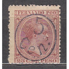Fernando Poo Sueltos 1896 Edifil 40J * Mh