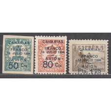 Canarias Correo 1937 Edifil 11/3 * Mh