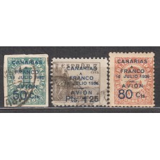 Canarias Correo 1937 Edifil 11/3 Usado
