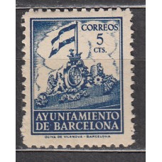 Barcelona Correo 1940 Edifil 24 ** Mnh Ayuntamiento
