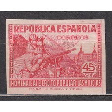 España Sueltos 1938 Edifil 795s ** Mnh