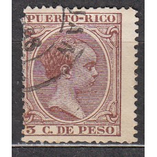 Puerto Rico Sueltos 1896 Edifil 122 usado