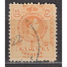 España Variedades 1909 Edifil 271a usado  color naranja