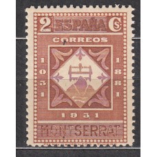 España Sueltos 1931 Edifil 637 ** Mnh - Montserrat