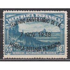 España Sueltos 1938 Edifil 789 ** Mnh
