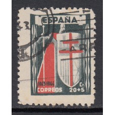 España Sueltos 1943 Edifil 971 usado Pro tuberculosos