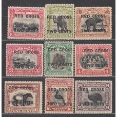 Borneo Correo Yvert 166/72+175/6 */(*) Mh/Mng