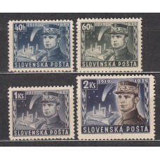 Eslovaquia - Correo 1939 Yvert 32/35 (*) Mng General Stefanik