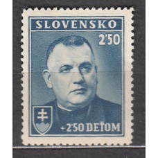 Eslovaquia - Correo 1939 Yvert 38 * Mh Joseph Tiso - Personaje
