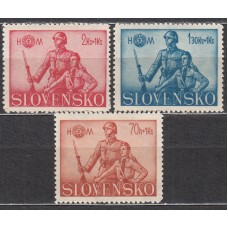 Eslovaquia - Correo 1942 Yvert 64/66 * Mh