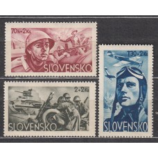 Eslovaquia - Correo 1943 Yvert 87/89 * Mh Para los Combatientes
